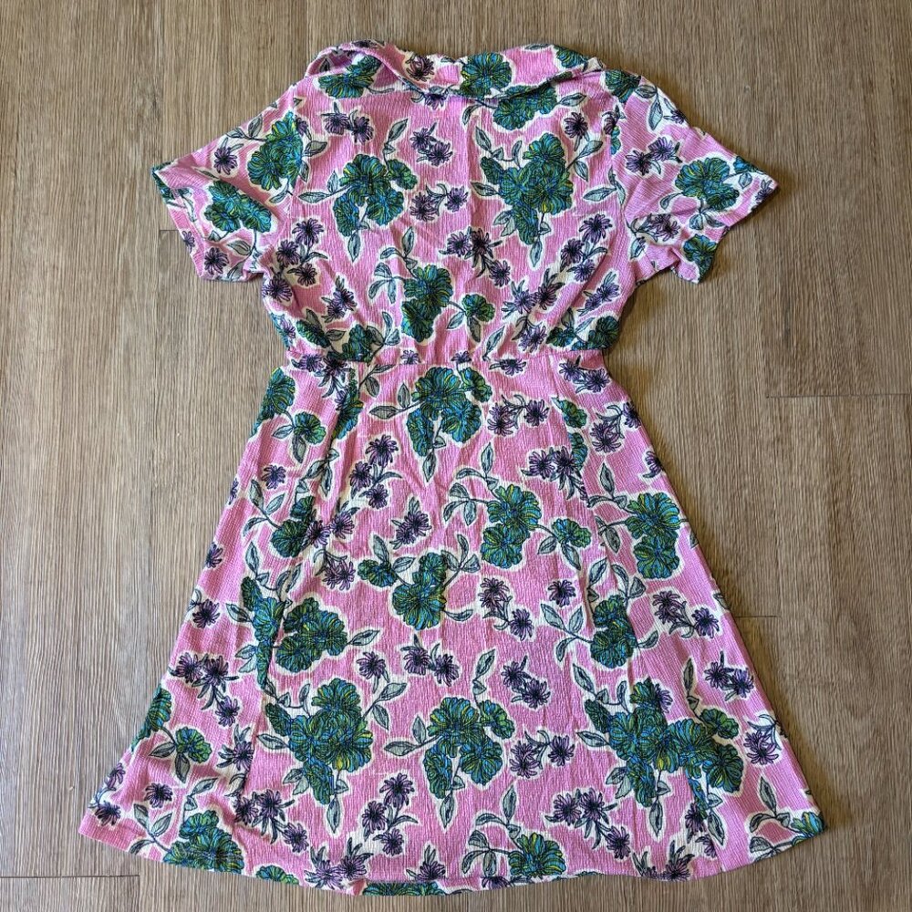 LEFTIES Floral Print Mini Dress - Size S - Picture 6 of 6